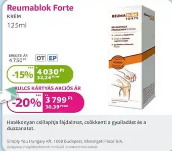 Reumablok Forte krém