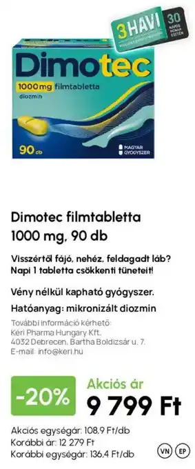 Dimotec filmtabletta