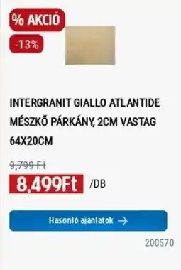 Praktiker Intergranit giallo atlantide mészkő párkány ajánlat