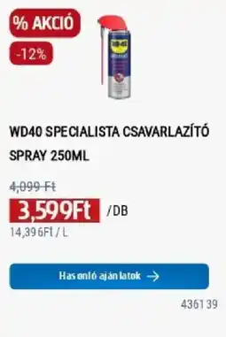 Praktiker wd40 specialista csavarlazító spray ajánlat