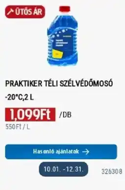 Praktiker Praktiker téli szélvédőmosó ajánlat