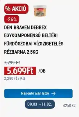 Praktiker den braven debbex egykomponensu beltéri fürdőszobai vízszigetelés ajánlat
