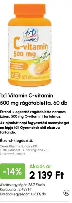 1x1 vitamin c-vitamin