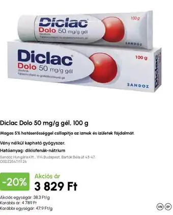 Diclac Dolo 50 mg/g gél