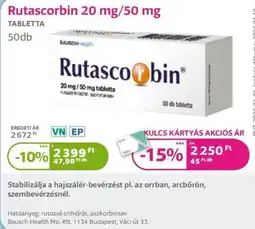 Kulcs Patika Rutascorbin ajánlat