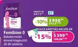 Kulcs Patika Femibion 0 ajánlat