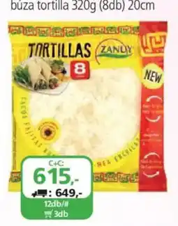 ÁRKLUB Zanyu tortillas ajánlat