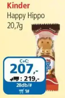 ÁRKLUB Kinder happy hippo ajánlat