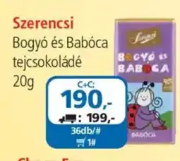 ÁRKLUB Szerencsi Bogyó és Babóca tejcsokoládé ajánlat