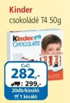 ÁRKLUB Kinder csokoládé ajánlat