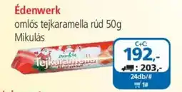 ÁRKLUB Édenwerk omlós tejkaramella rúd ajánlat