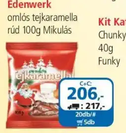 ÁRKLUB Edenwerk omlós tejkaramella rúd ajánlat
