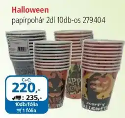 ÁRKLUB Halloween papírpohár ajánlat
