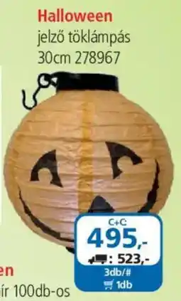 ÁRKLUB Halloween jelző töklámpás ajánlat