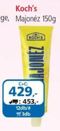 ÁRKLUB Koch's majonéz ajánlat