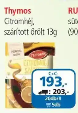 ÁRKLUB Thymos citromhéj ajánlat