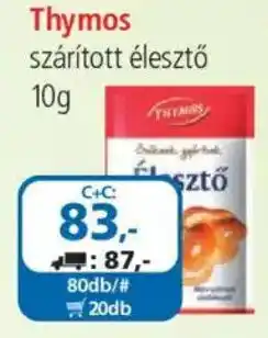 ÁRKLUB Thymos szárított élesztő ajánlat