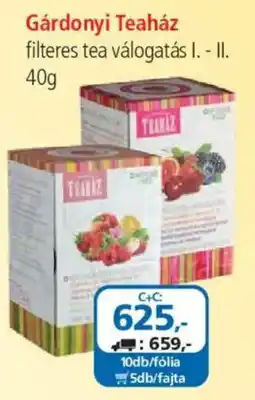 ÁRKLUB Gárdonyi Teaház filteres tea válogatás ajánlat