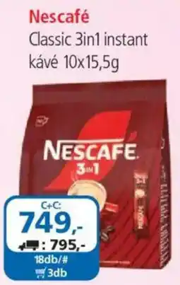 ÁRKLUB Nescafe classic 3in1 instant kávé ajánlat