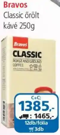 ÁRKLUB Bravos classic örölt kávé ajánlat