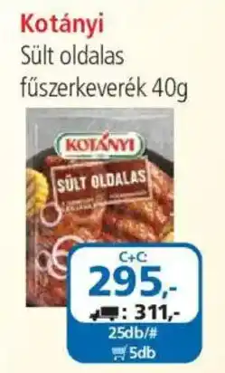 ÁRKLUB Kotányi sült oldalas fűszerkeverék ajánlat