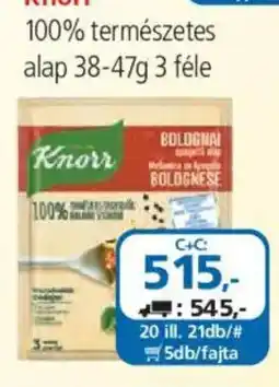 ÁRKLUB Knorr természetes alap ajánlat