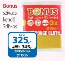 ÁRKLUB Bonus szivaccs-kendő ajánlat