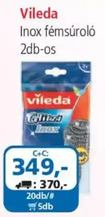 ÁRKLUB Vileda inox fémsúroló ajánlat
