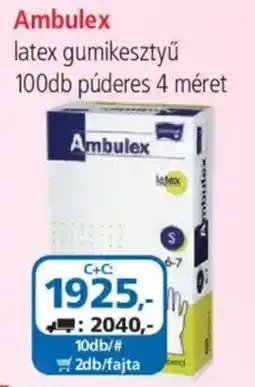 ÁRKLUB Ambulex latex gumikesztyu ajánlat