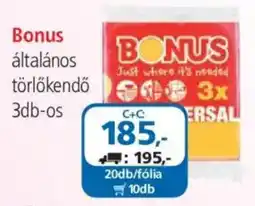 ÁRKLUB Bonus általános törlőkendő ajánlat