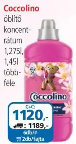 ÁRKLUB Coccolino öblítő koncentrátum ajánlat