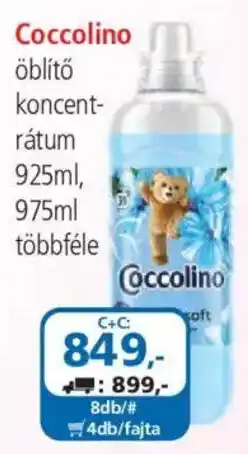 ÁRKLUB Coccolino öblítő koncentrátum ajánlat
