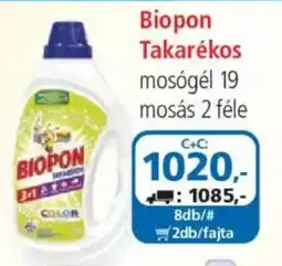 ÁRKLUB Biopon takarékos mosógél ajánlat