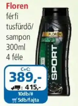ÁRKLUB Floren férfi tusfürdő/sampon ajánlat