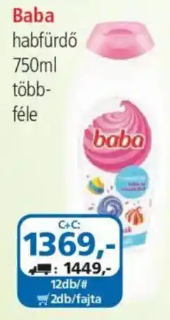 ÁRKLUB Baba habfürdő ajánlat