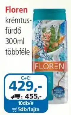 ÁRKLUB Floren krémtusfürdő ajánlat