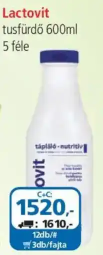 ÁRKLUB Lactovit tusfürdő ajánlat