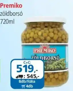 ÁRKLUB Premiko zöldborsó ajánlat