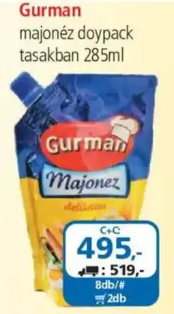 ÁRKLUB Gurman majonéz ajánlat