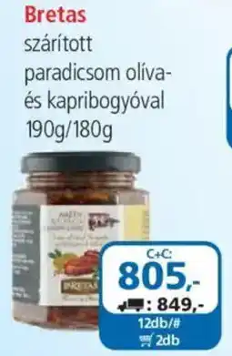 ÁRKLUB Bretas szárított paradicsom olíva- és kapribogyóval ajánlat