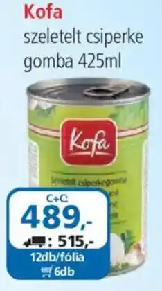 ÁRKLUB Kofa szeletelt cipserke gomba ajánlat
