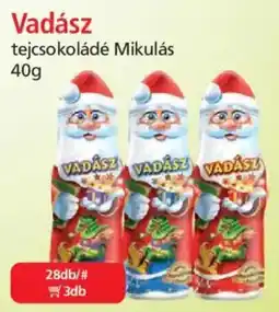 ÁRKLUB Vadász tejcsokoládé Mikulás ajánlat
