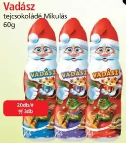 ÁRKLUB Vadász tejcsokoládé Mikulás ajánlat