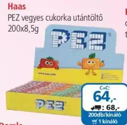 ÁRKLUB Haas pez vegyes cukorka utántöltő ajánlat