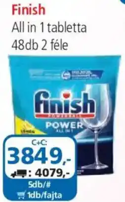 ÁRKLUB Finish all in 1 tabletta ajánlat