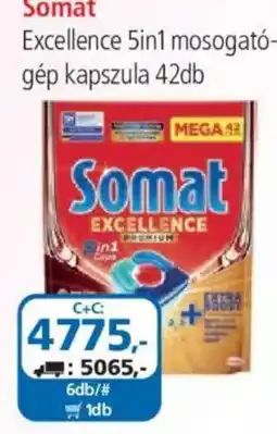 ÁRKLUB Somat excellence 5in1 mosogatogep kapszula ajánlat
