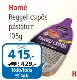 ÁRKLUB Hamé reggeli csípős pástétom ajánlat