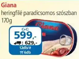 ÁRKLUB Giana heringfile ajánlat