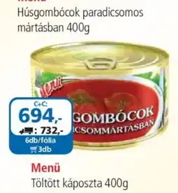 ÁRKLUB Menü húsgombócok ajánlat