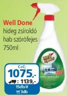 ÁRKLUB Well Done hideg zsiroló hab szórófejes ajánlat